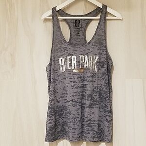 BEER PARK LAS VEGAS GRAY BURN OUT RACERBACK TANK